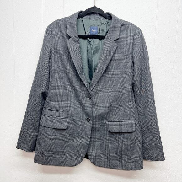 Gap Wool Blend Womens Blazer 10 Dark Academia Office Career Quiet Luxury Formal - Picture 1 of 14